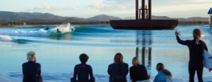 Surfers watching someone surf