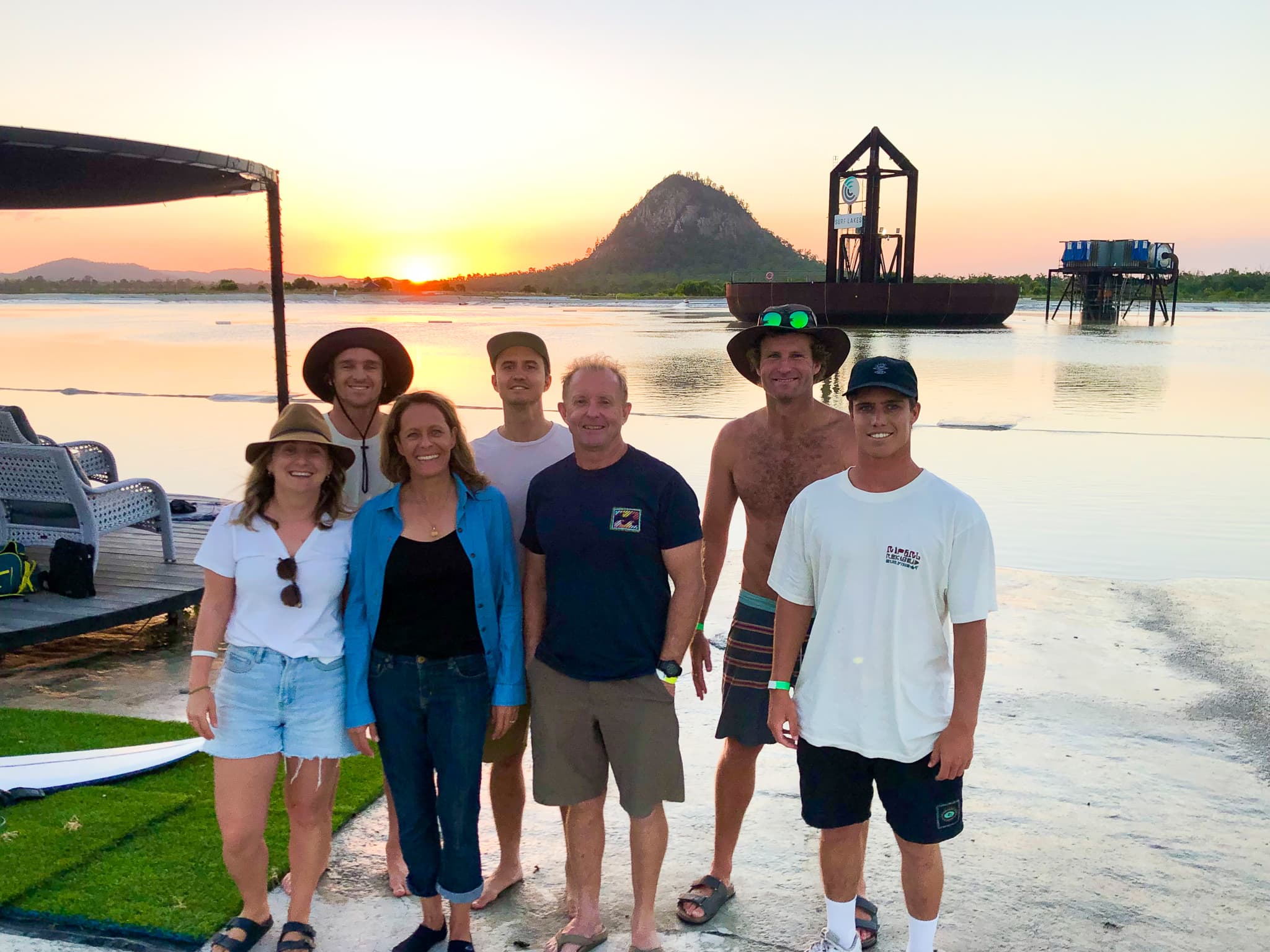 surfing Australia's High-performance squad trains at Surf Lakes